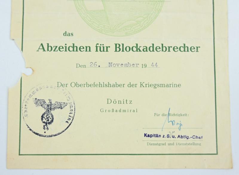 German KM Grouping Walter Gack