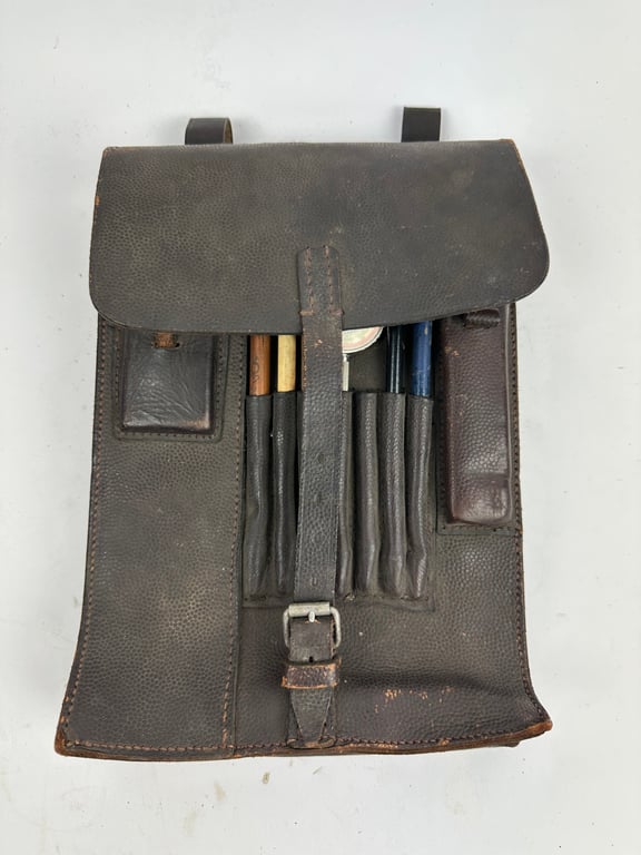 WW2 German Brown Map case "found like this"
