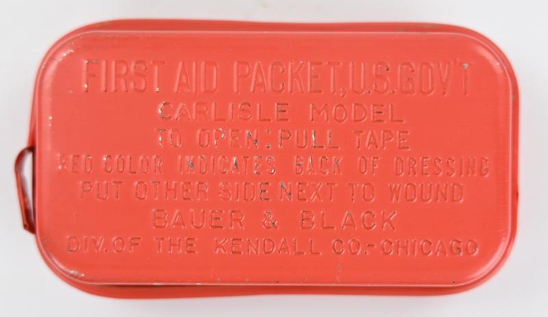 US WW2 M-1924 First Aid Pouch with First Aid Kit