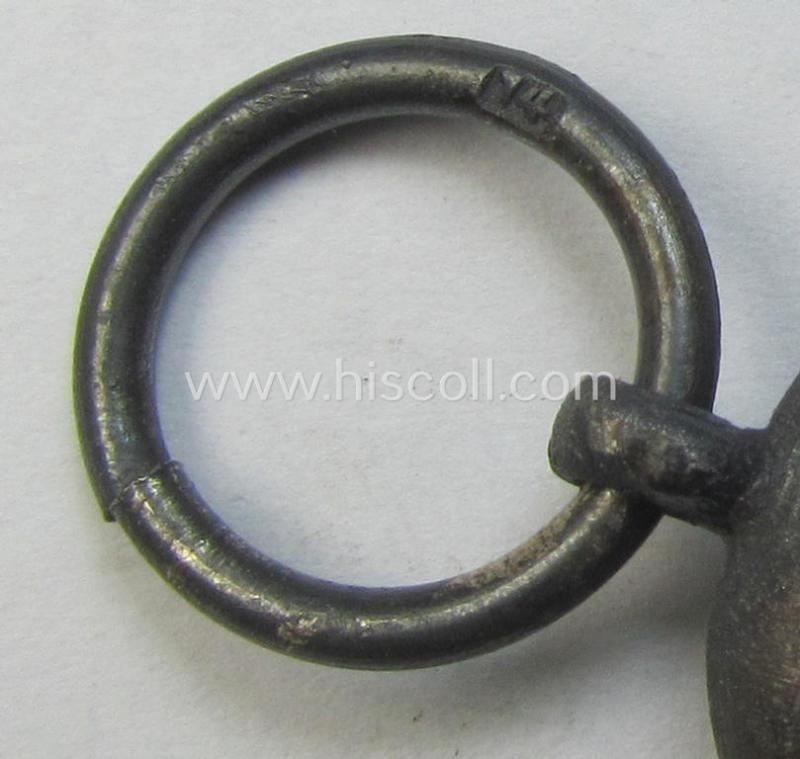 Attractive medal-set: 'Winterschlacht im Osten 1941-42' being a maker- (ie. '14'-) marked- (and/or 'Feinzink'-based) specimen by the maker: 'L.Chr. Lauer' and that comes together with its (minimally confectioned) ribbon (ie. 'Bandabschnitt'...