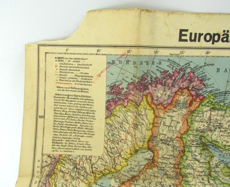 Wehrmacht Map -Europäisches Russland the map of Russia