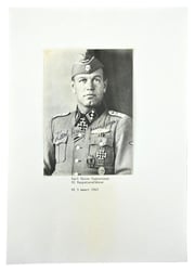 Signature of Waffen-SS KC Recipient Karl-Heinz Gustavsson.