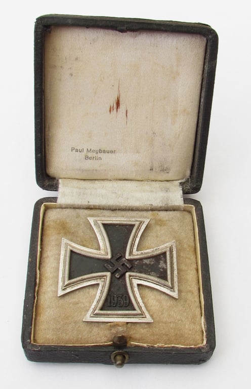 Iron Cross 1st Class 1939 by Paul Meybauer, Berlin in Case