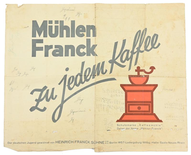 German Third Reich Era Mapcard 'Deutschland'