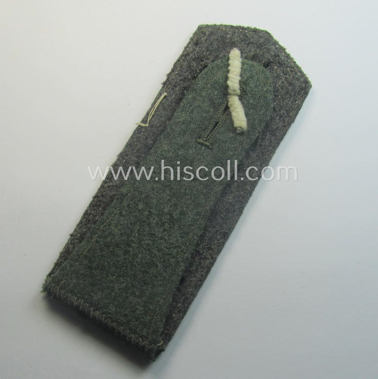 Single example of an early-period (ie. 'M36- o. M40'-pattern and pointed-styled), WH (Heeres) 'cyphered', NCO-type shoulderstrap as was intended for an: 'Uffz.  des Inf.-Maschinengewehr-Abtlgs. 8'