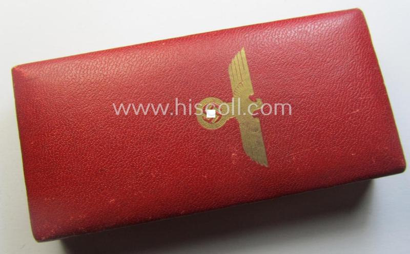 WH Austrian-occupation- (ie. 'Anschluss'-) medal: '13. März 1938' being a very attractive (and hardly tarnished) example that comes stored in its bright-red-coloured- and/or typical non-maker-marked etui as issued