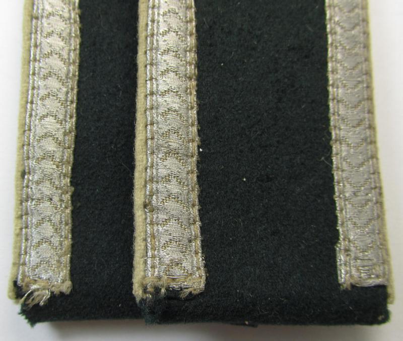 Attractive - and/or fully matching! - pair of early- (ie. pre-)war-period (ie. 'M36'- ie. 'M40'-pattern-) WH (Heeres) NCO-type shoulderstraps as was intended for a: 'Unteroffizier der Infanterie-Truppen'