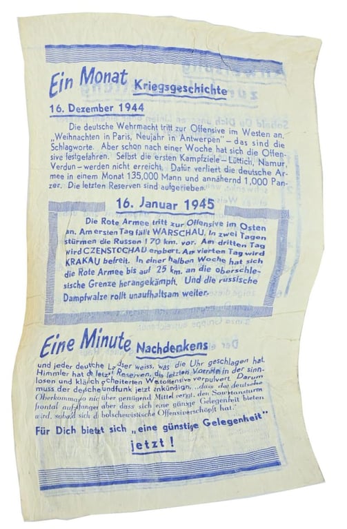 Allied WW2 Propaganda Flyer 'Surrender'