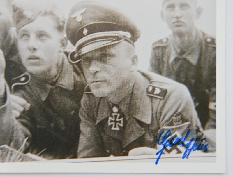 Signature of Wehrmacht Heer KC-OLC Recipient 'Gerhard Hein'