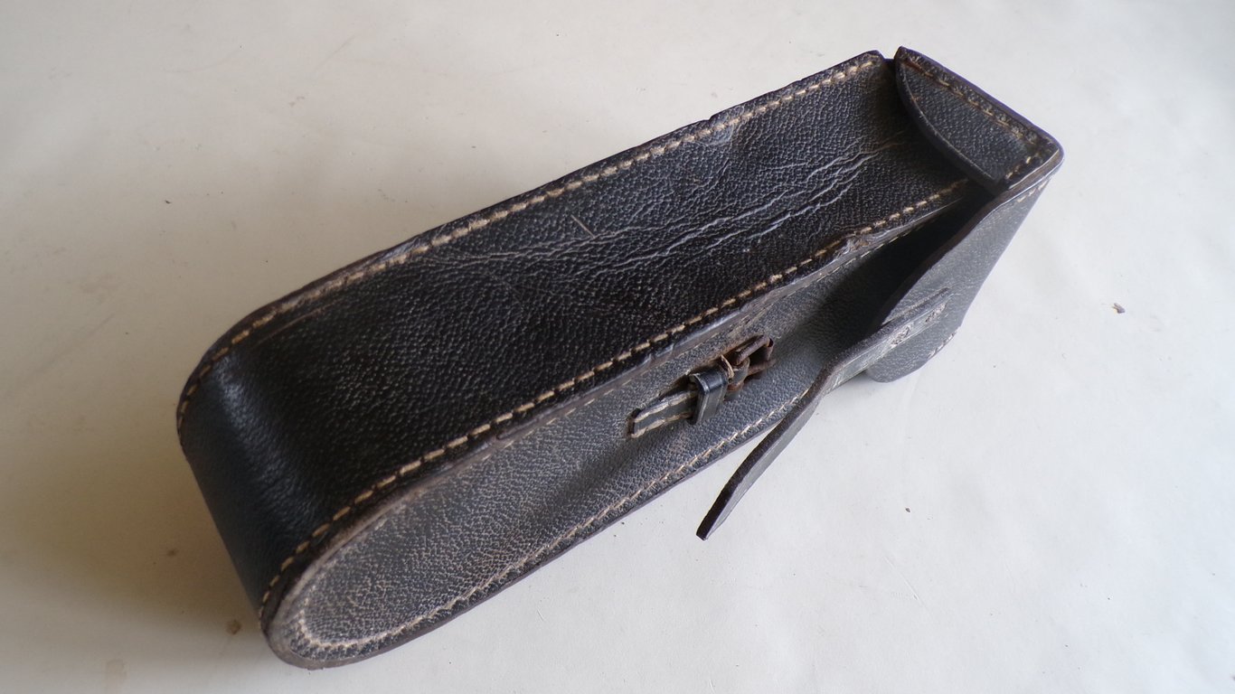 O.B. 33 Field Telephone Handset Pouch - WaA Ink Stamped