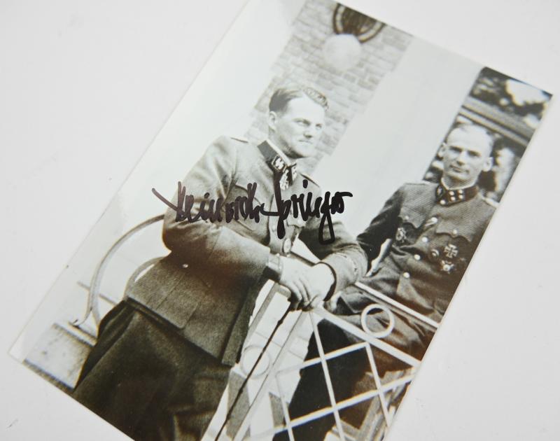 Signature of Waffen-SS KC Recipient 'Heinrich Springer'