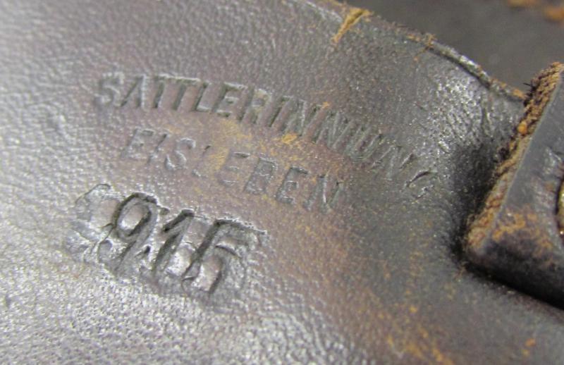 WW1 Hardshell P08 Luger Holster Dated 1915