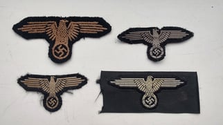 HiSet of four reproduction Waffen-SS eagles