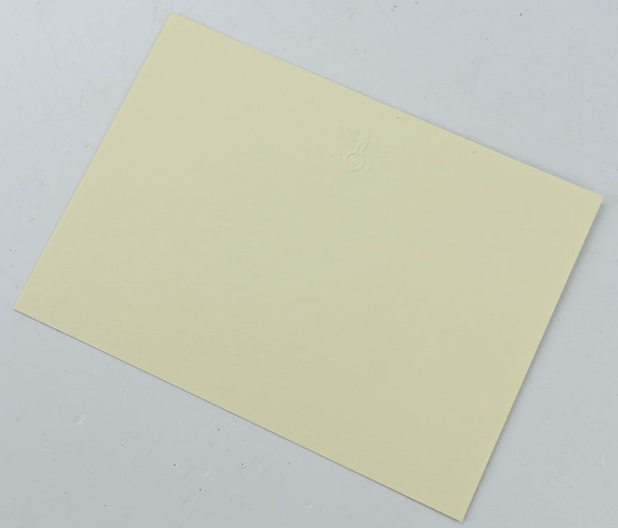 German Blanco Letter Paper Adolf Hitler