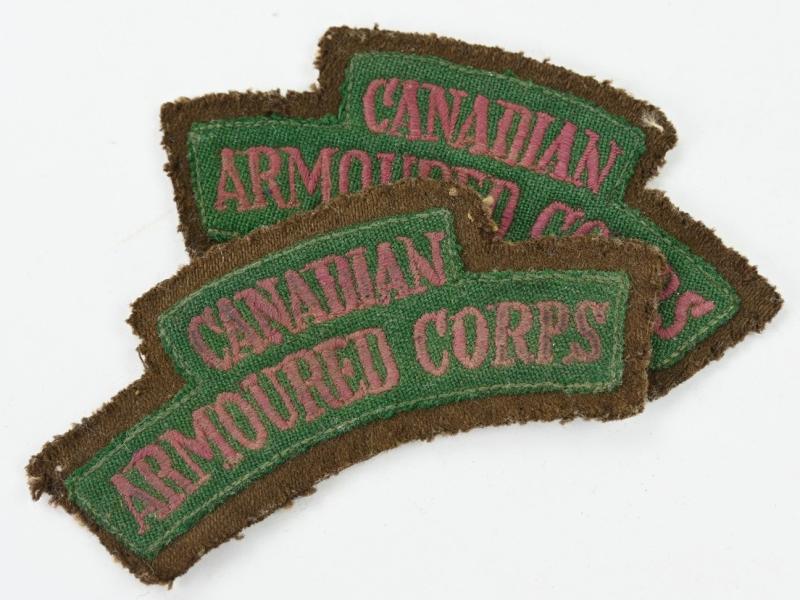 Canadian WW2 Armoured Corps Shoulder Flashes