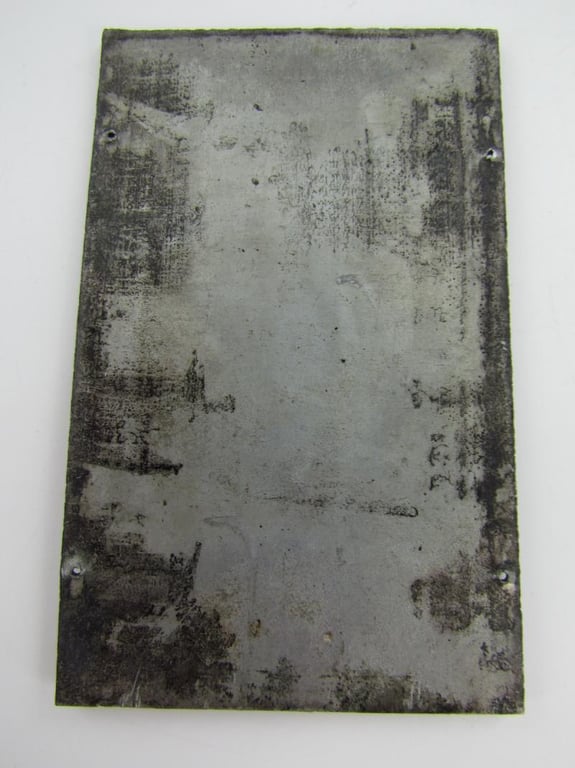 Original German Newspaper Photo “Druckplatte” (printing plate)