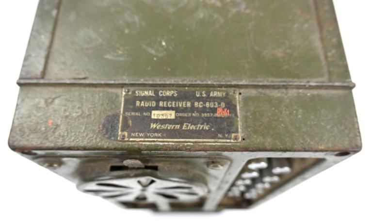US WW2 Signal Corps BC-603-D Radio Reciever