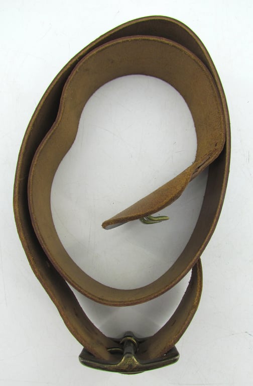 Original WWII U.S. Army leather garrison belt