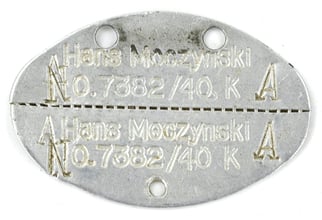German KM Named Dog-Tag