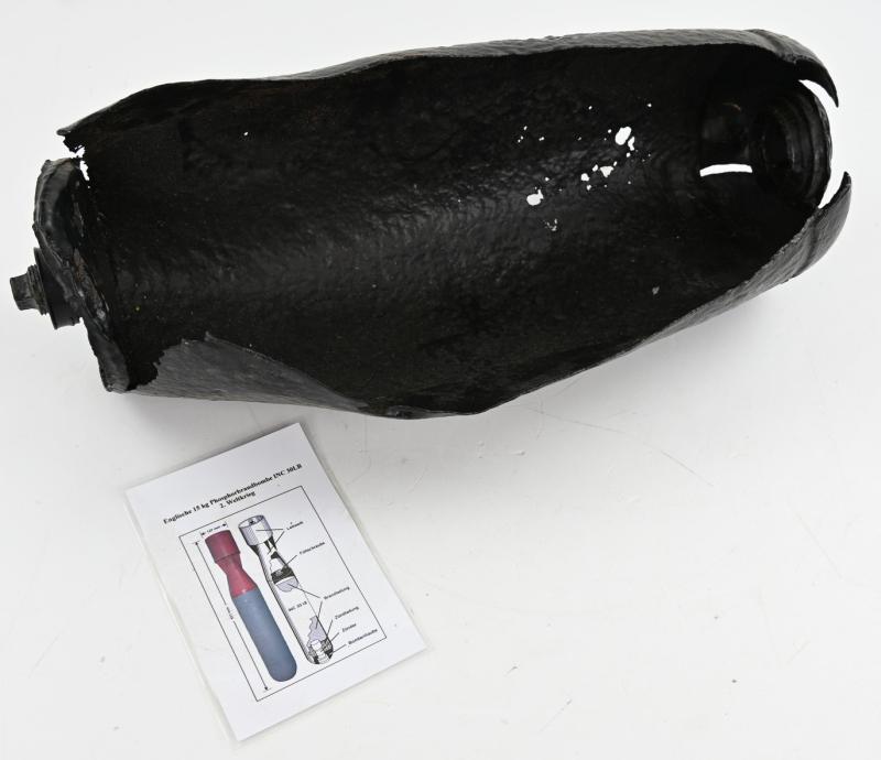 British WW2 Exploded Phosphor Bomb INC 30Lb