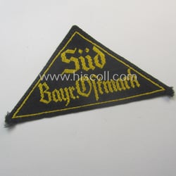 'HJ' ('Hitlerjugend') district-triangle (ie. 'Gebietsdreieck') entitled: 'Süd Bayr....