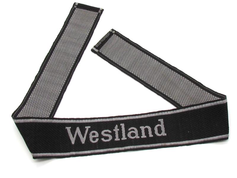 Flemish volunteer SS-Panzergrenadier-Regiment 10 ‘Westland’ Bevo Cufftitle