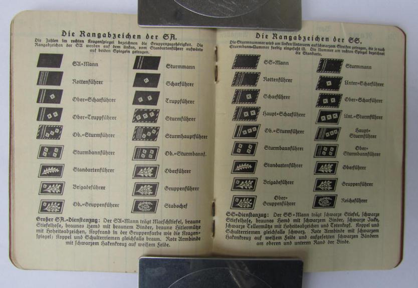 Neat, smaller-sized, period-publication entitled: 'Dienst-Appell-Buch' showing some interesting illustrations