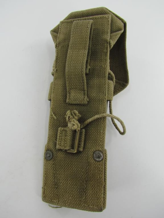 British WWII Wire Cutter in ( Blancoed ) Webbing Cover