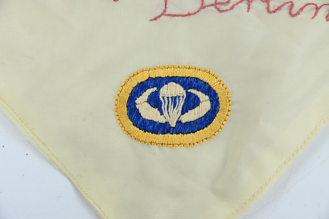 US WW2 82nd Airborne 504th PIR Patched Scarf