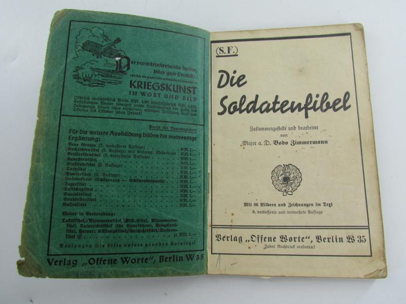 Die Soldatenfibel' Instruction Booklet 1936