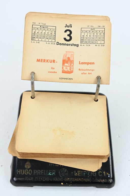 German Third Reich Desk Kalender 1941