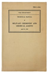 US WW2 Technical Manual TM 3-215 Military Chemistry