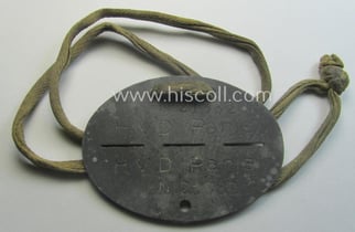 Zinc-based, 'Deutsche Reichsbahn'- (ie. DRB-) related ID-disc bearing...