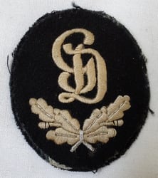 Heer Grossdeutschland ('GD') honour sleeve badge - Reproduction