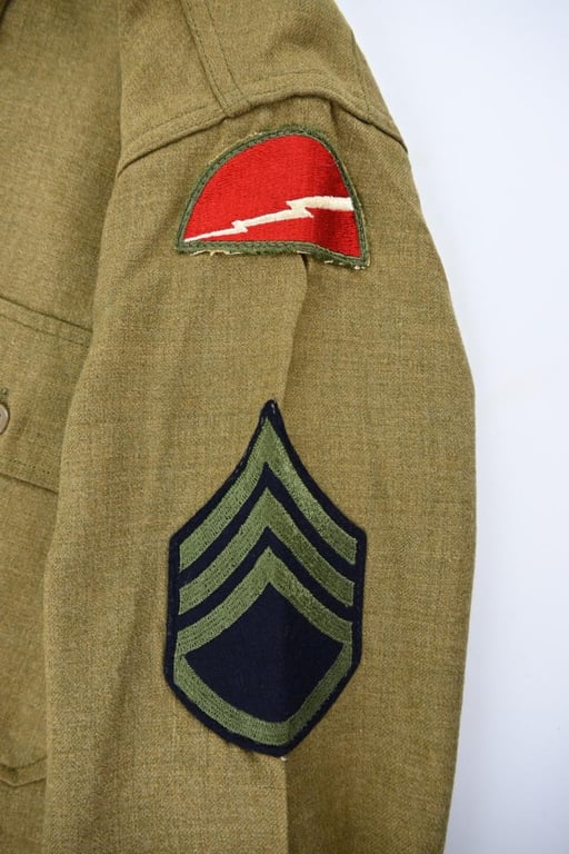 US WW2 78th Infantry Division Wool Shirt