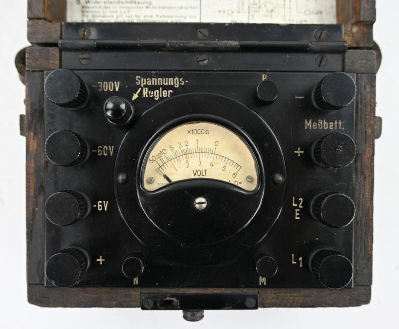 German WH Signal Corps  Equipment 'Voltage Meter' 1941