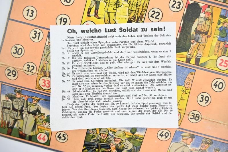 German Third Reich Era Boardgame plate