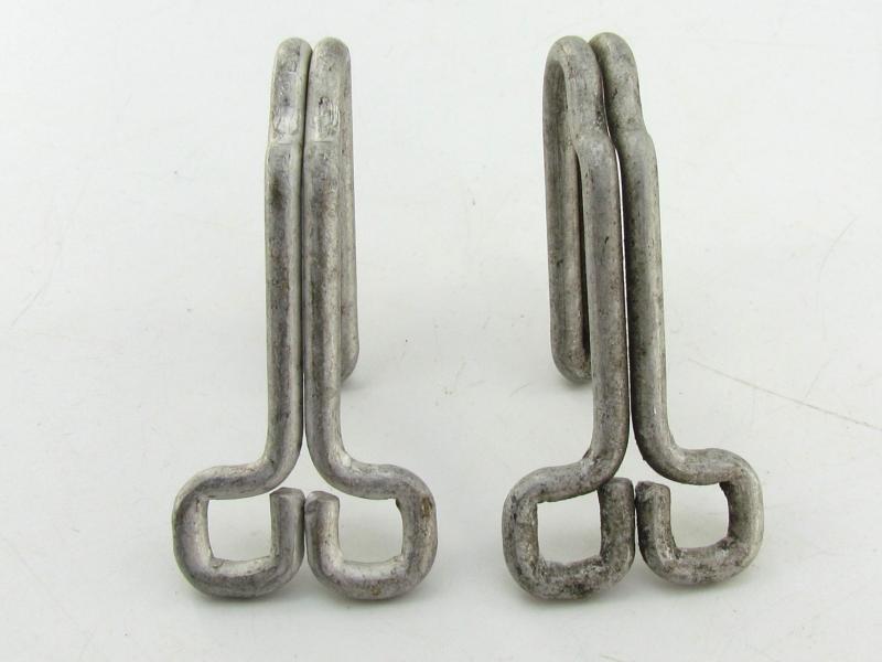 Wehrmacht/SS aluminum belt support hooks for Feldbluse
