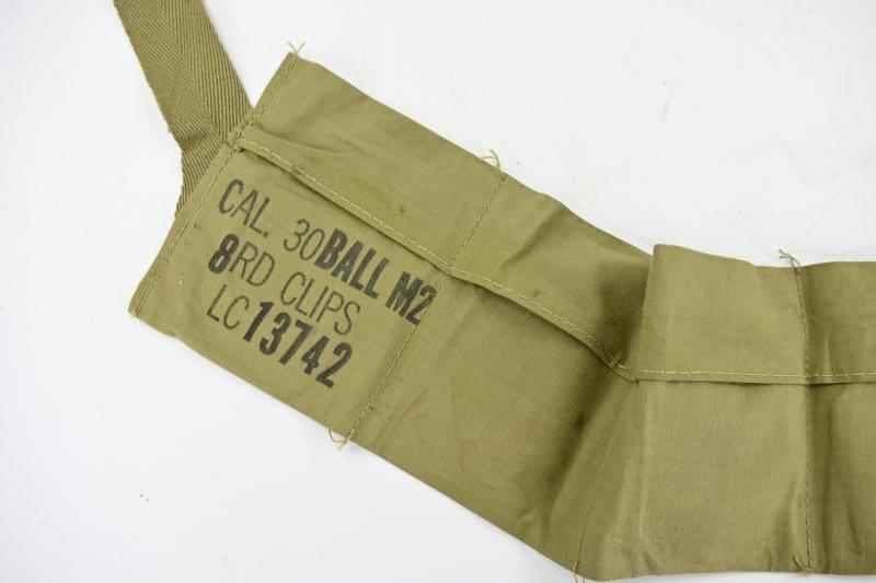 US WW2 M1 Rifle Ammo Bandoleer .30 Cal