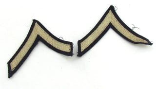 US WWII Private First Class Chevron Set
