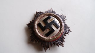 Rare Early 10-Rivet Deutsches Kreuz in Gold "1"