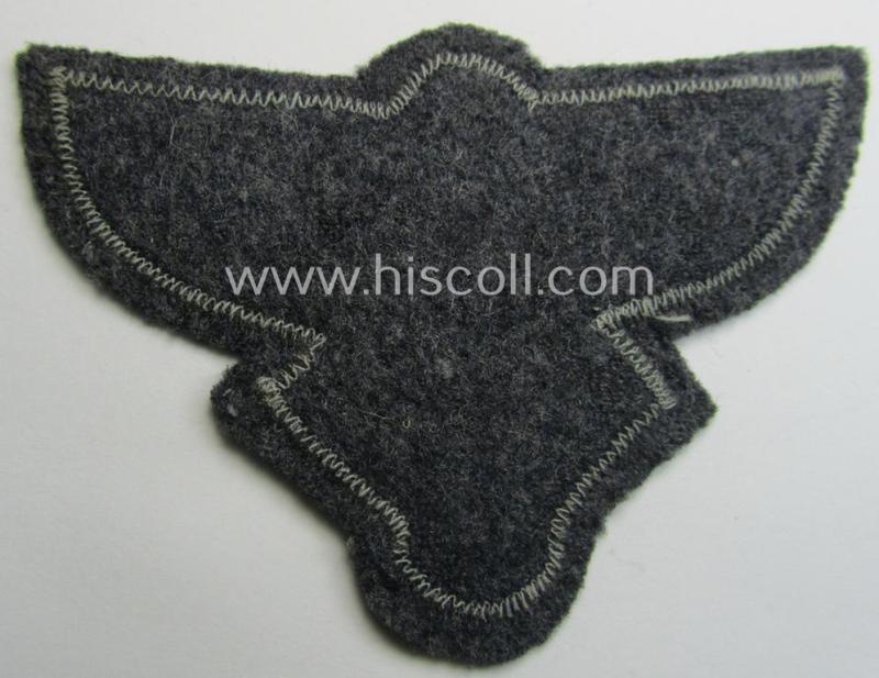 Bluish-grey-coloured, so-called: N.S.F.K.- (or: 'National Socialistisches Flieger Korps') breast-badge being a nicely BeVo-woven- (and enlisted-mens'-pattern) example