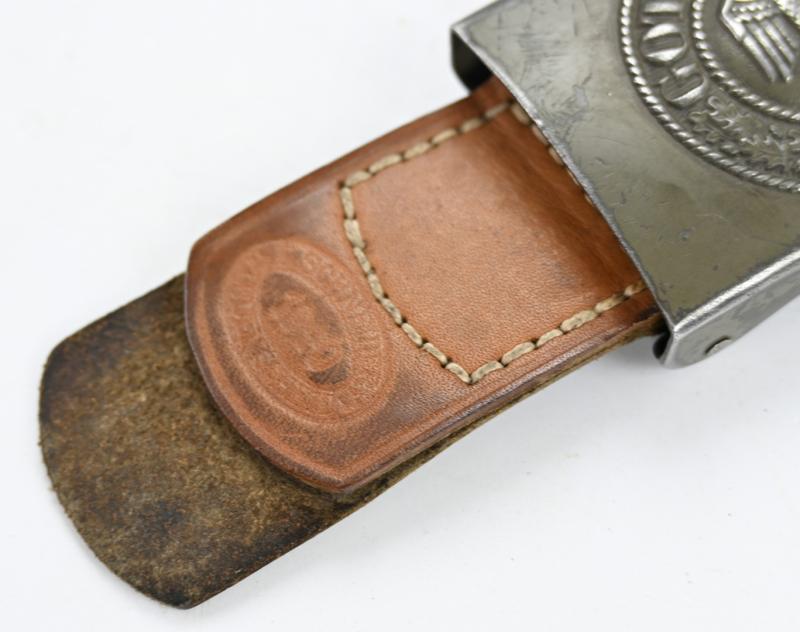 German WH Beltbuckle with Tab 'E.Schneider'
