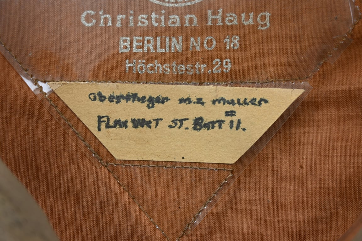 German LW Flak Visor Cap Flak Regiment 11