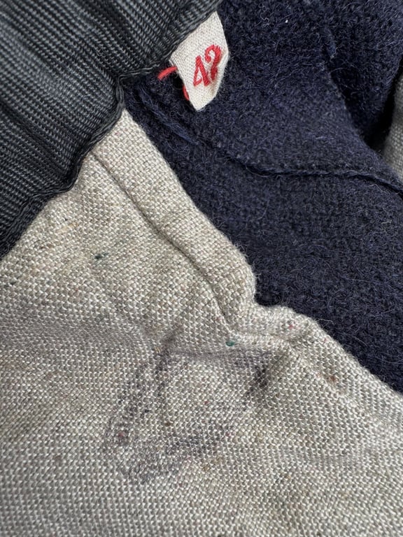 “Complete BDM winter / ski set consisting of the matching wool anorak, ski trousers and ski cap.
