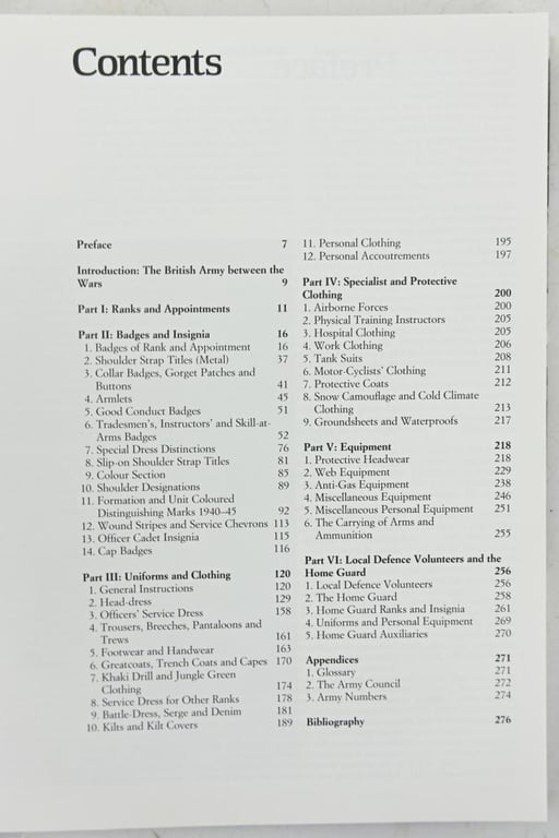 British WW2 Book 'British Army Uniforms & Insignia of World War Two'