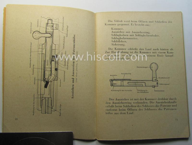 WH-related instruction-booklet entitled: 'Das Kleinkaliber-Schiessen'