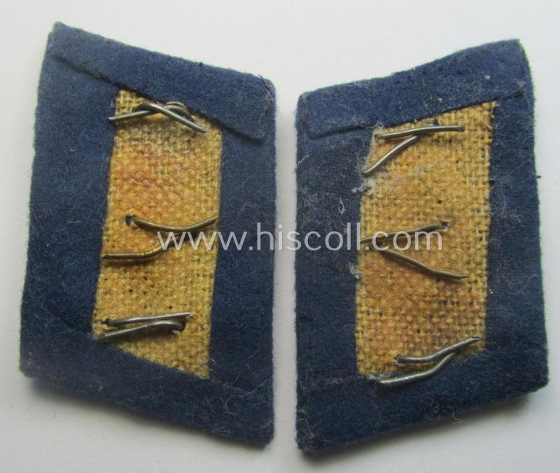 Pair of WH (Luftwaffe) EM- (ie. NCO-) type collar-patches (ie. 'Kragenspiegel'): 'LW-Sanitäts-Trpn.'