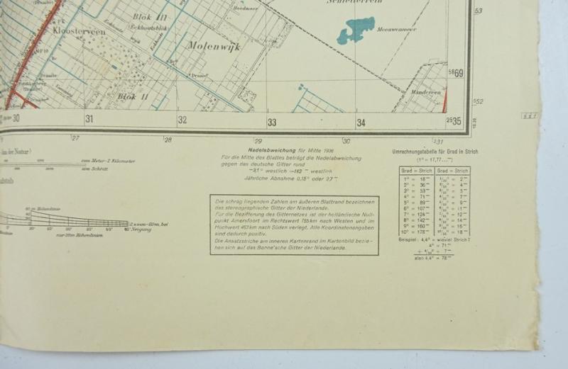 German Mapcard of 'Bovensmilde' Holland