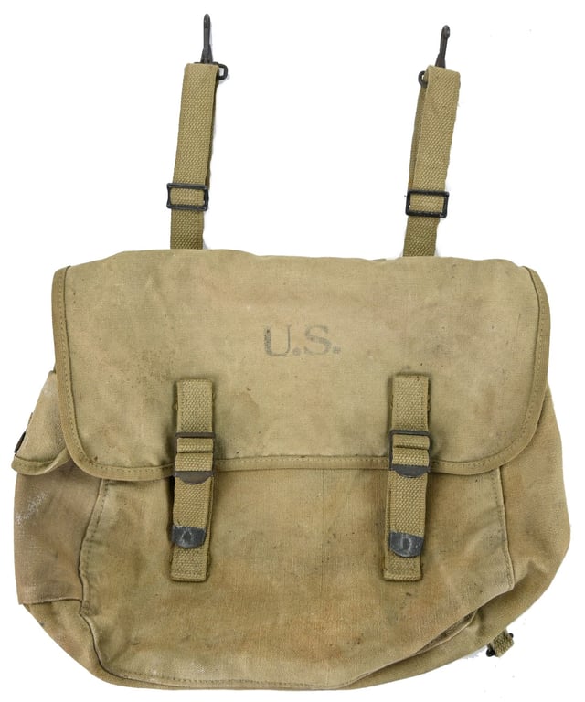US WW2 M-1936 Musset Bag with Messtin 'Groesbeek'
